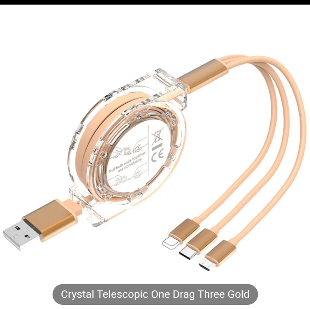 Retractable charging cable